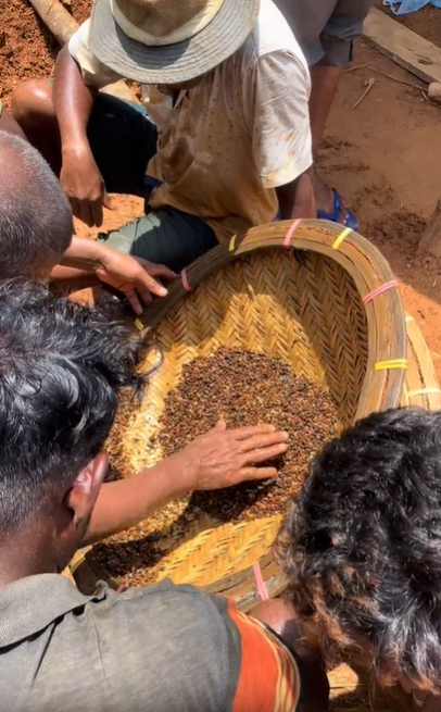 Sourcing site where stones are mined